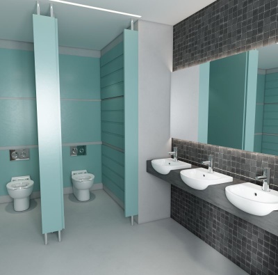 Lecico 50cm Semi Recessed School Basin